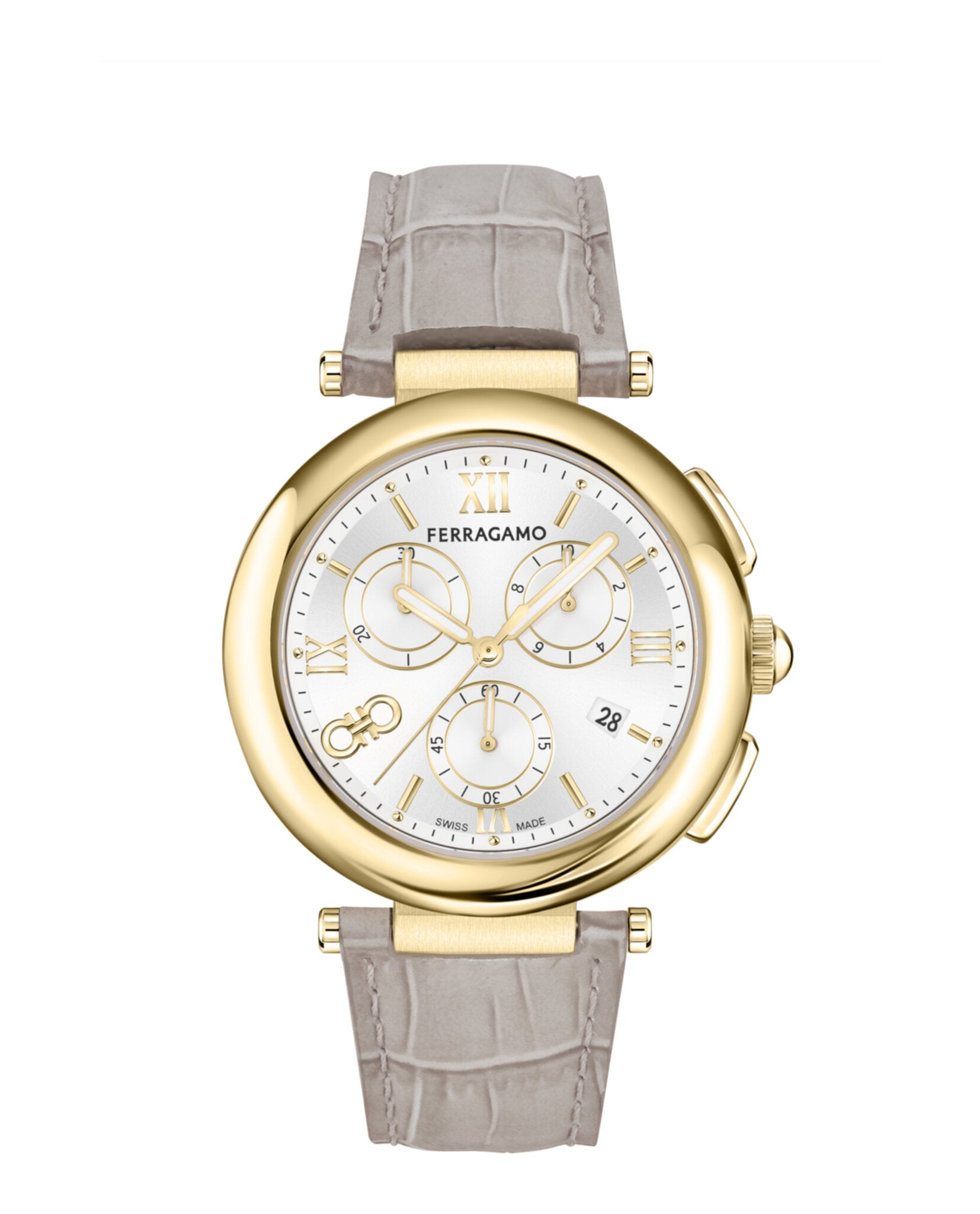

Часы Ferragamo Legacy Salvatore Ferragamo, серый/золотой/серебряный