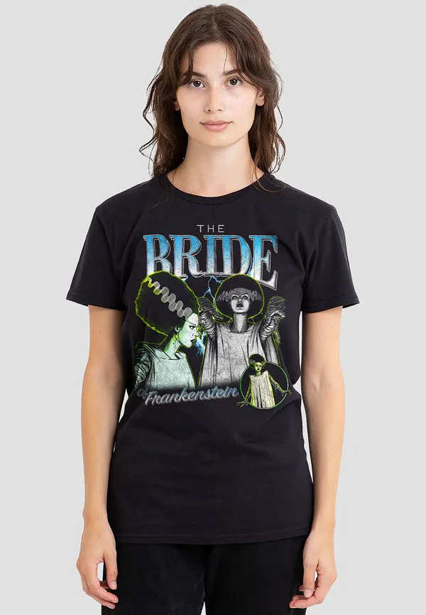 

Футболка с принтом в стиле фильма «невеста» от universal monsters. Universal Studios, Black, Черный, Футболка с принтом в стиле фильма «невеста» от universal monsters. Universal Studios, Black