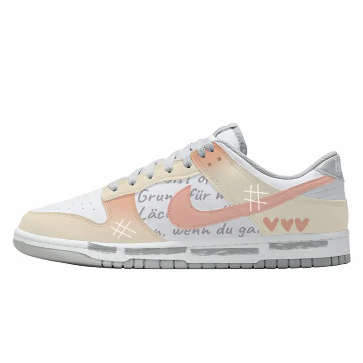 

Nike Кроссовки для скейтбординга Dunk Anti Slip, износостойкие, белые, мужские