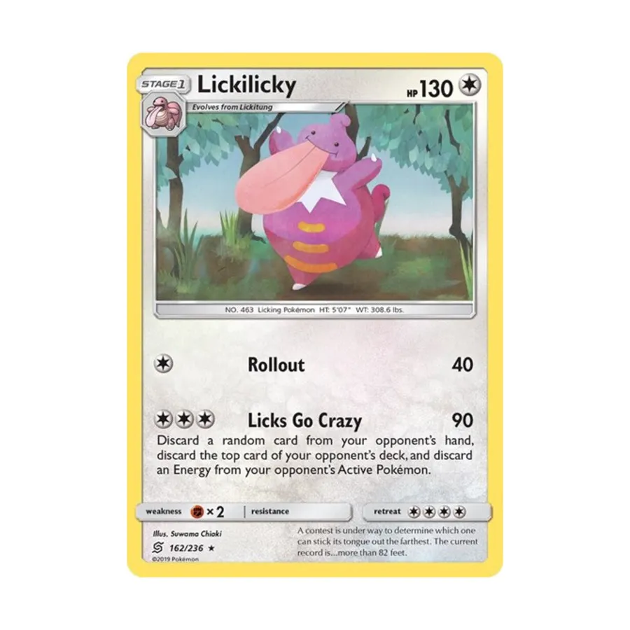 

CCG Ликиликки (R) # 162/236 (обратная голограмма), Pokemon - SM - Unified Minds - Singles