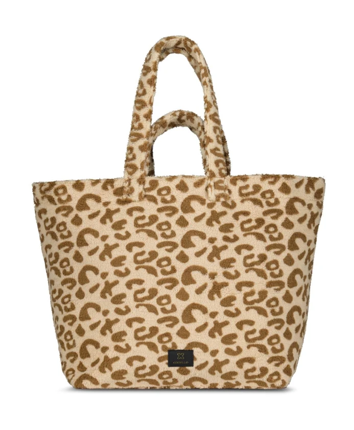 

Сумка-Шоппер с животным принтом и пушистой флисовой подкладкой. Codello, бежевый