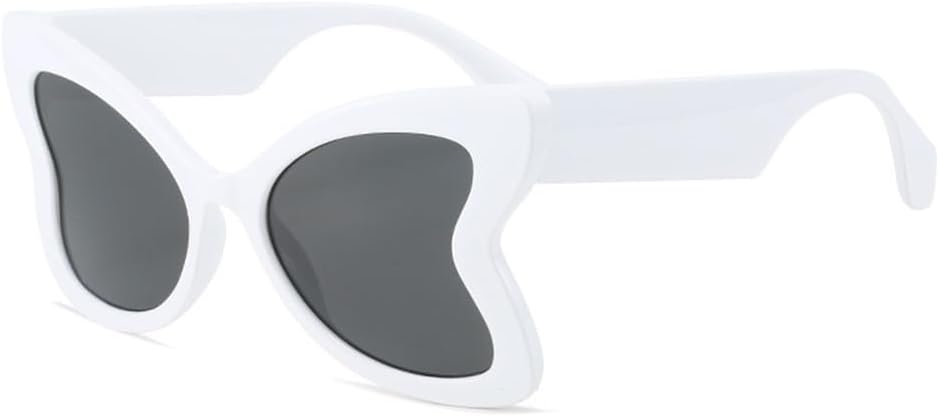 

Солнцезащитные очки UV400 - увеличенного размера, прозрачные, с градиентным леопардовым принтом "кошачий глаз", для женщин и мужчин, для бега и активного отдыха UYPTK, White Gray