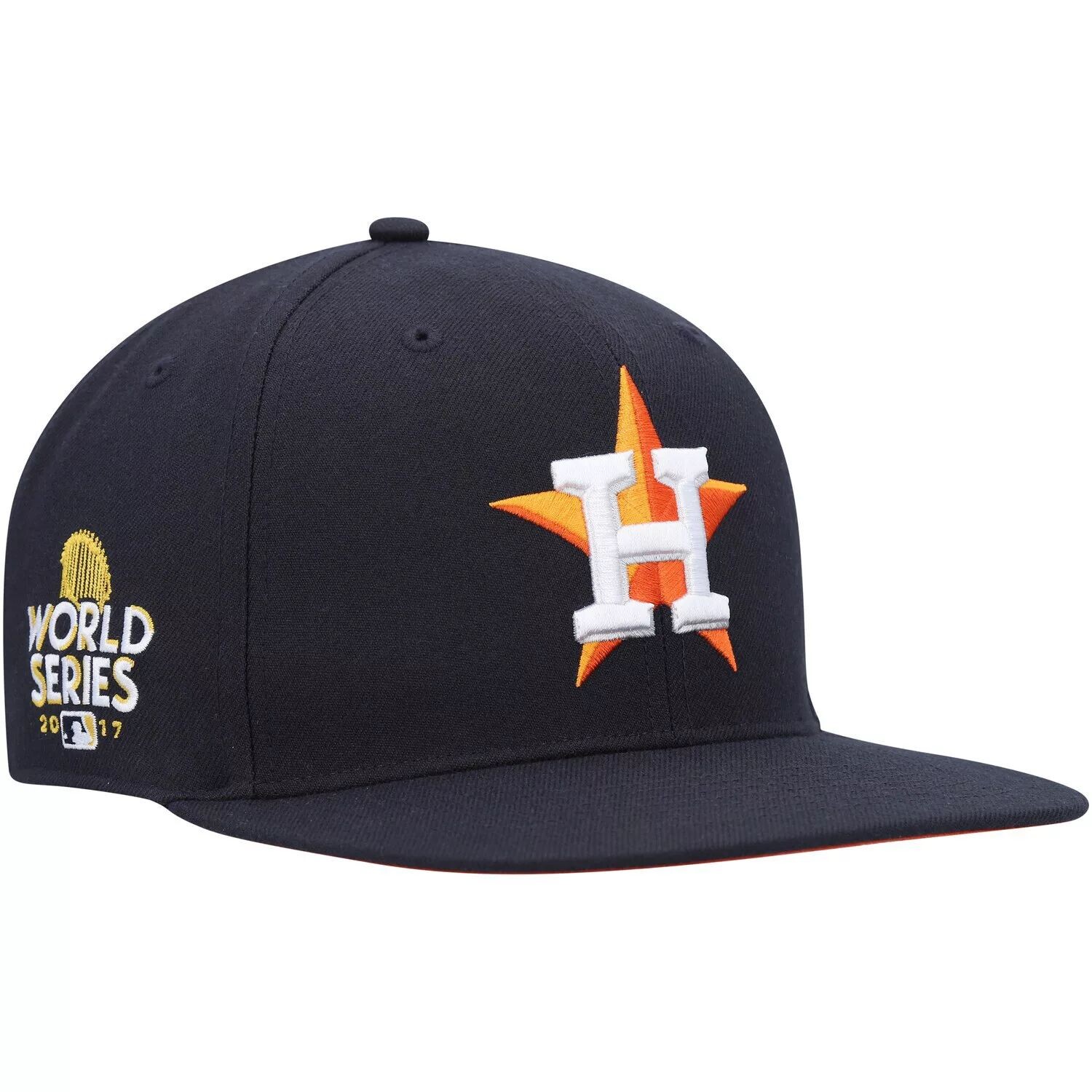 

Мужская темно-синяя кепка Houston Astros 2017 World Series Sure Shot Captain Snapback '47