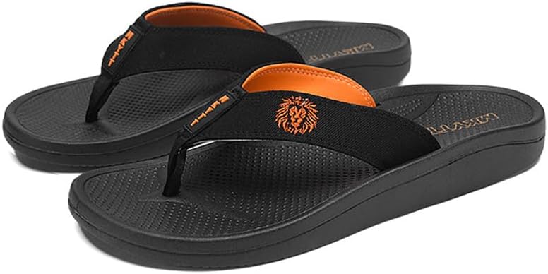 

Мужские сланцы BIUHFN с поддержкой свода стопы, пляжные сандалии на платформе, летние повседневные шлепанцы для прогулок на открытом воздухе, черный