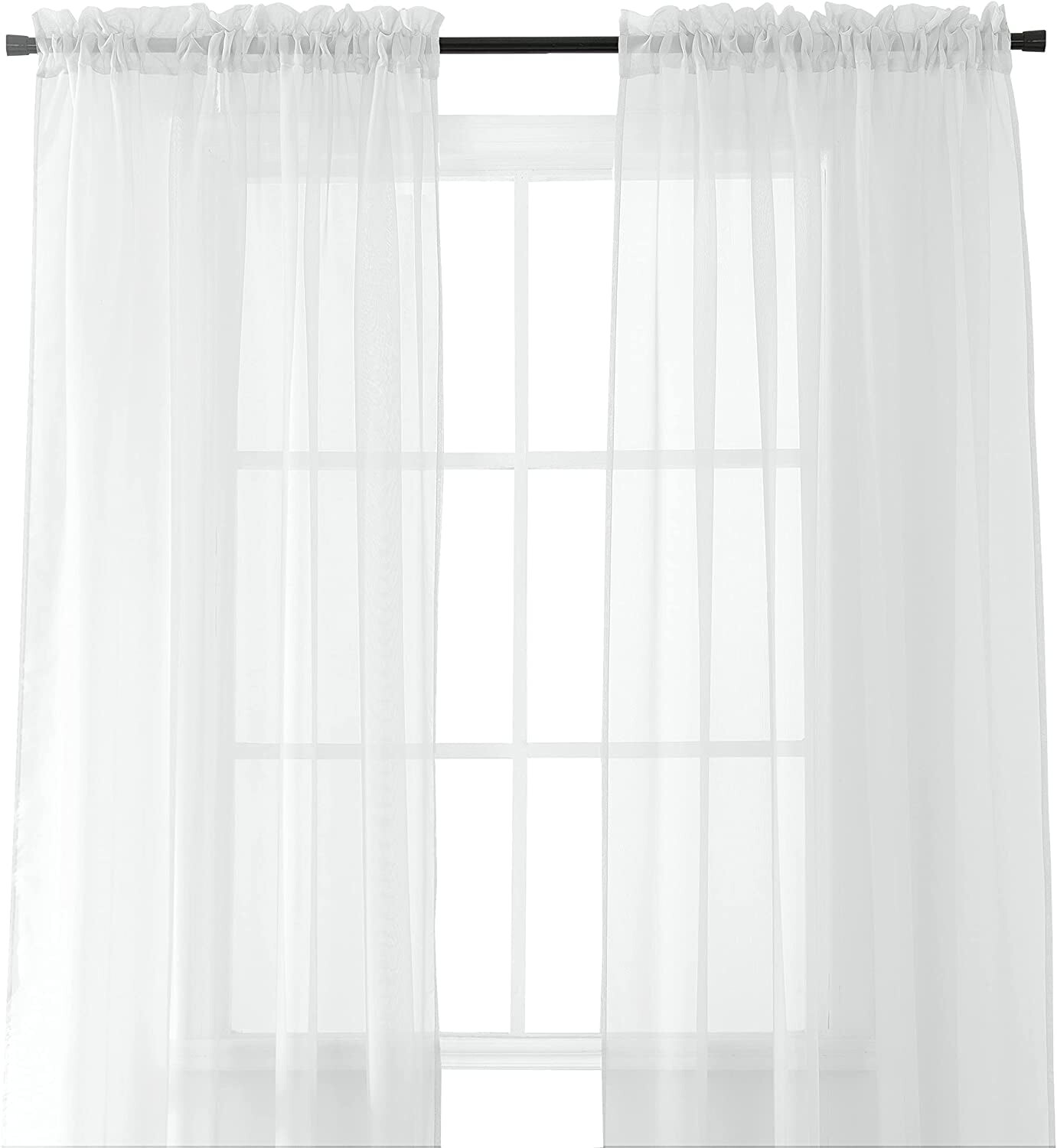

Шторы прозрачные Elegant Comfort, белый
