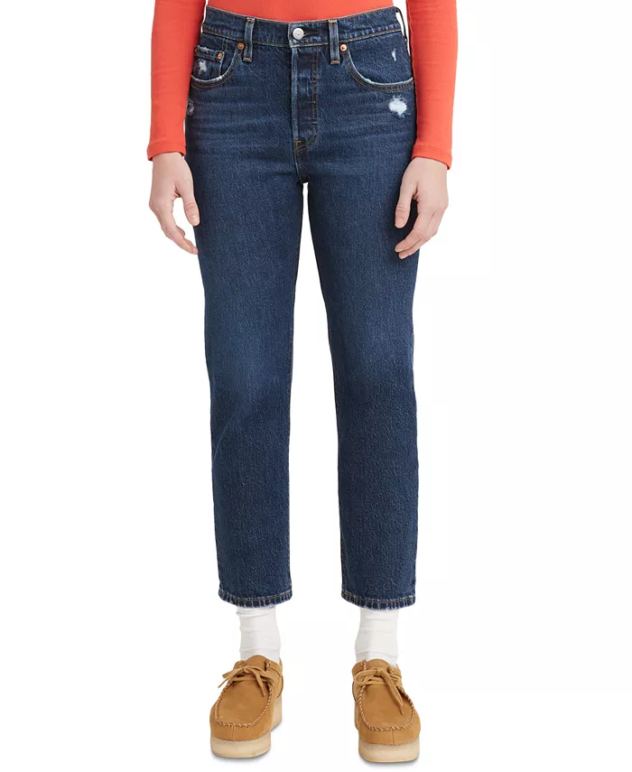 

Джинсы 501 Cropped с прямыми штанинами и высокой посадкой Levi's, синий