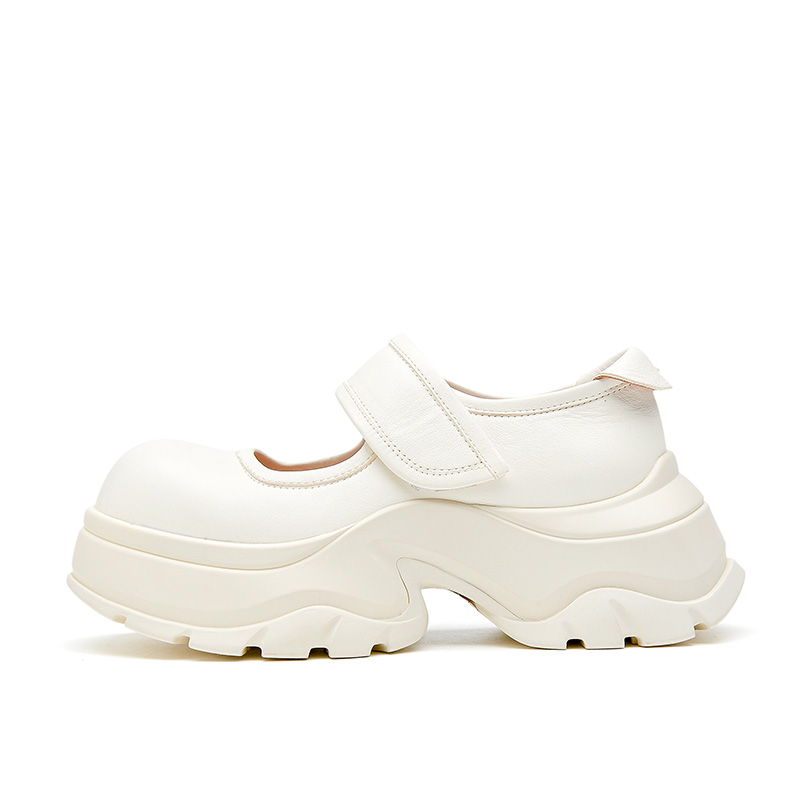 Туфли Мэри Джейн Platform SHOESZOOO, белые
