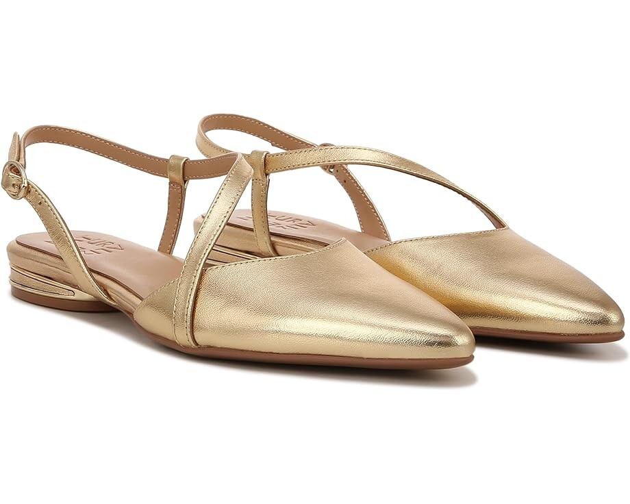 

Туфли на плоской подошве Naturalizer Hawaii Pointed Toe Slingback Flats, золотой, Желтый, Туфли на плоской подошве Naturalizer Hawaii Pointed Toe Slingback Flats, золотой