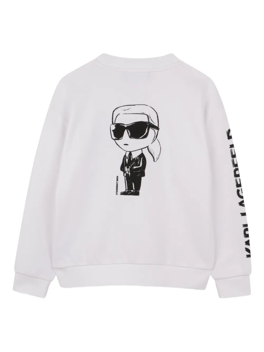 Толстовка с принтом Karl Lagerfeld Kids, белый — фото 2