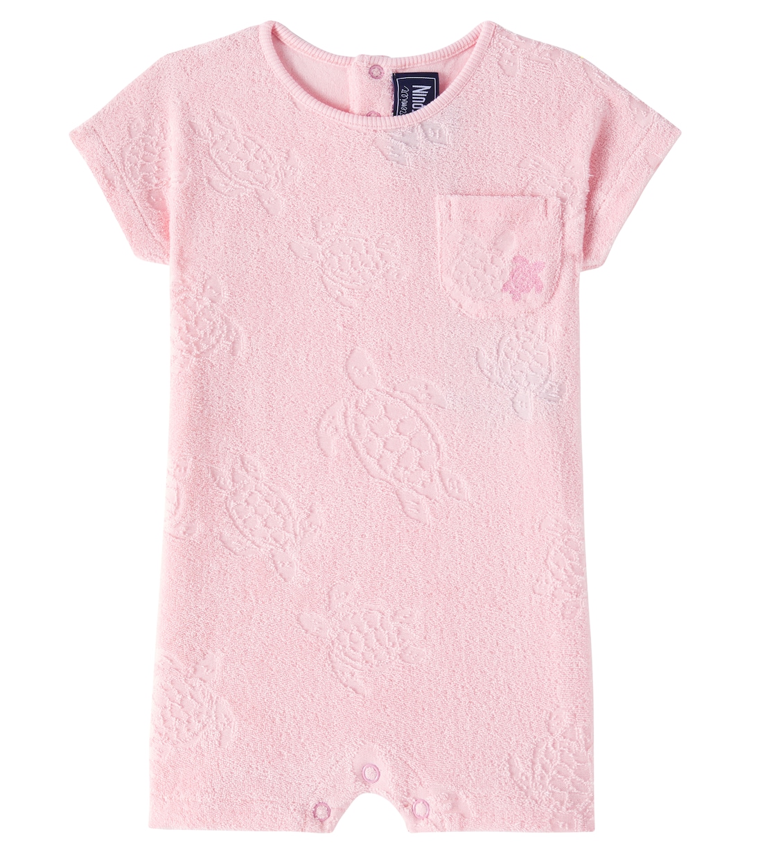 

Боди-слип Baby Bombo из хлопкового велюра Vilebrequin Kids, Pivoine
