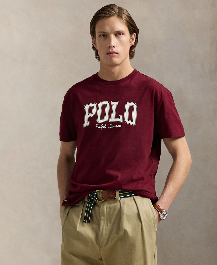 

Мужская классическая футболка с логотипом Polo Ralph Lauren, Classic Wine