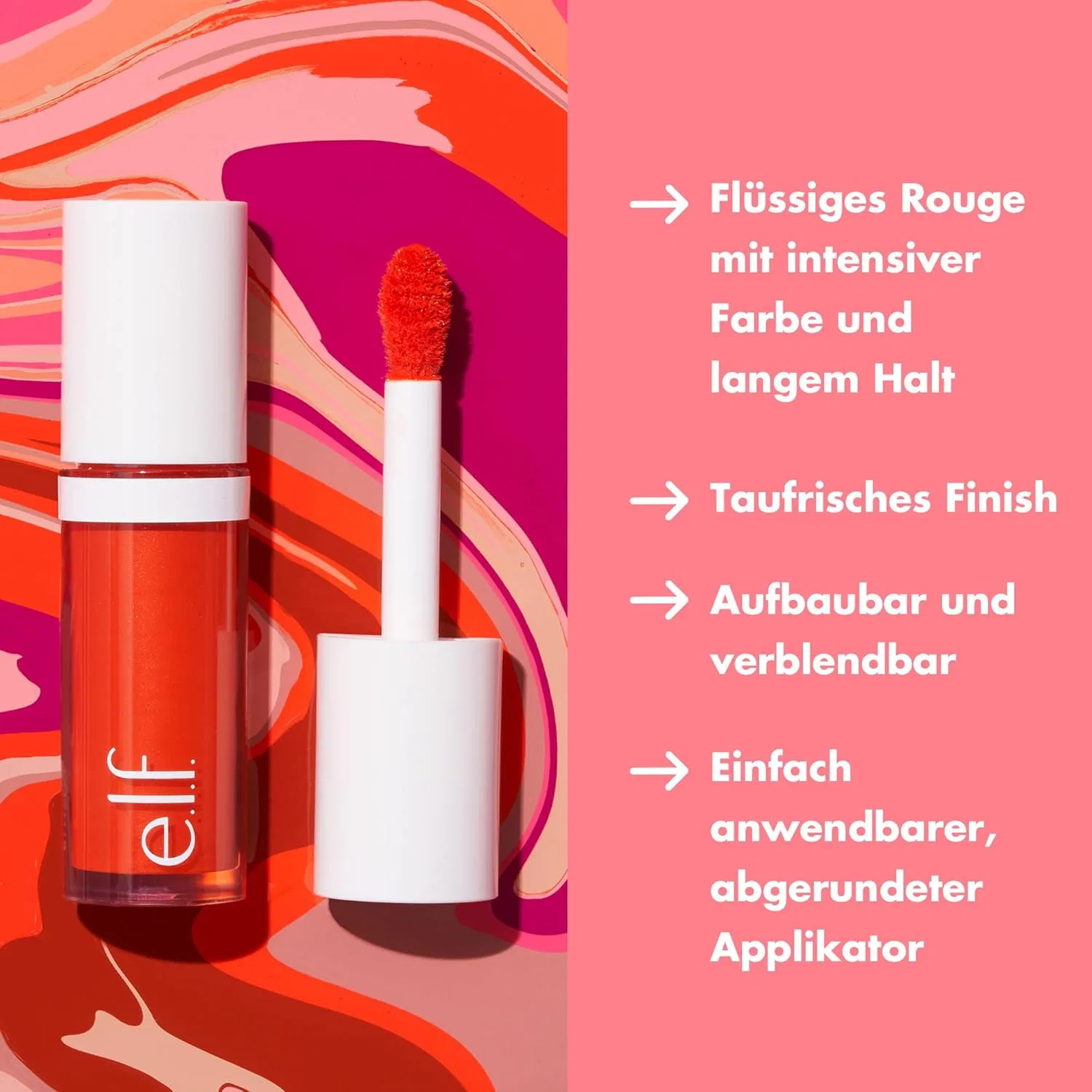 Жидкие румяна «Camo Liquid Blush» от e.l.f. E.L.F., Coral Crush — фото 3