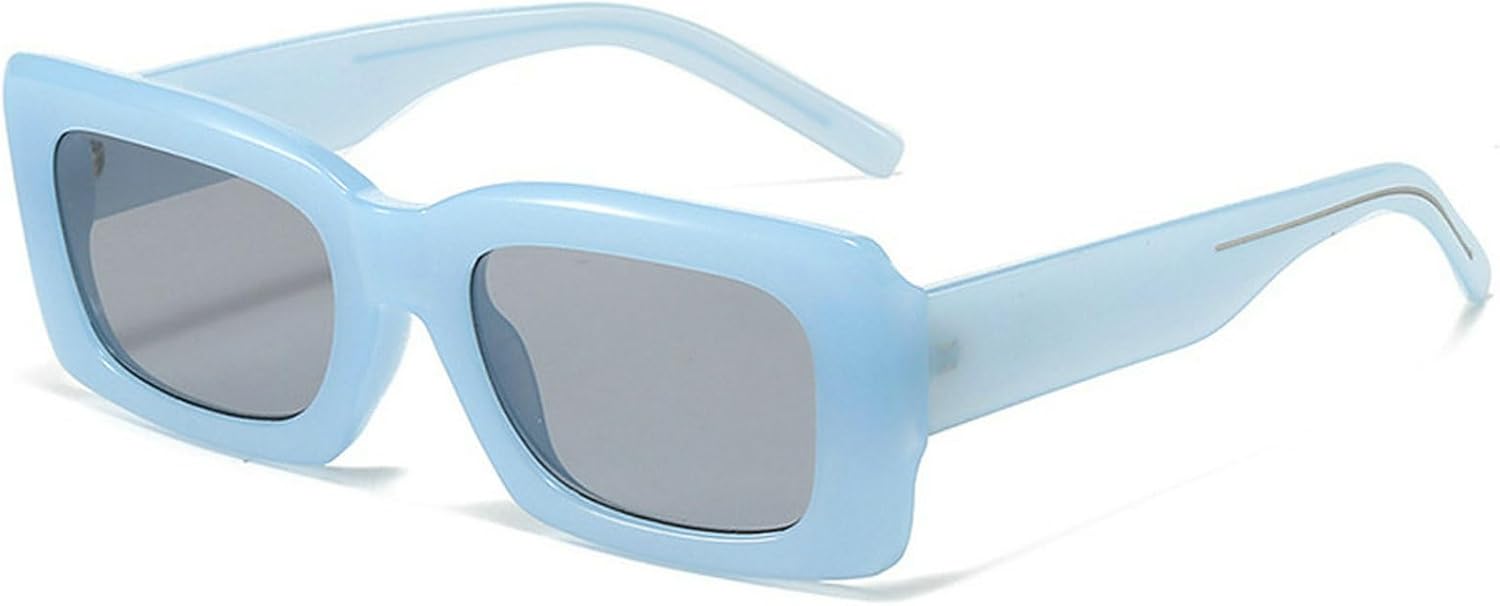 

Модные квадратные солнцезащитные очки для женщин, роскошные маленькие прямоугольные солнцезащитные очки для женщин с градиентным переходом цвета, солнцезащитные очки UV400 mincl, Blue Gray