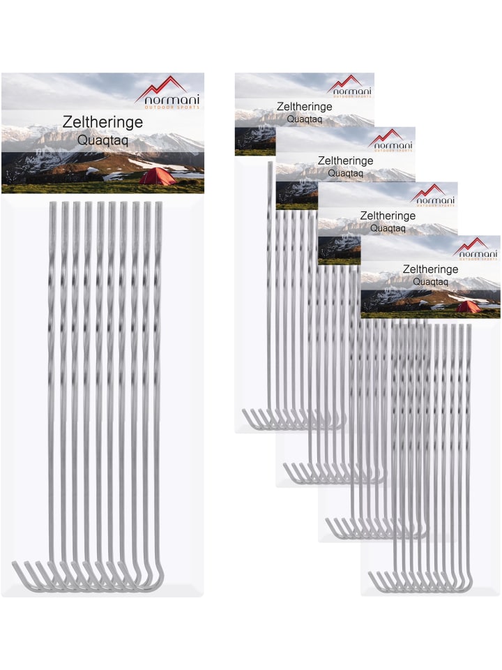 

Normani Колышки для палатки Quaqtaq из оцинкованной стали - коррозионностойкие, 50 штук