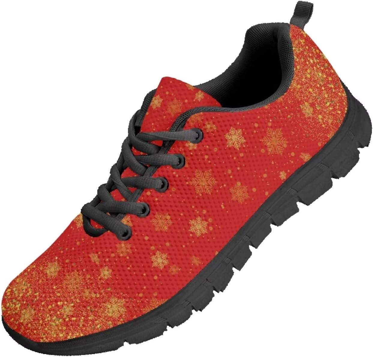 

Мужские кроссовки Funnydude Funny Print для бега, повседневные спортивные кроссовки с низким каблуком для спортзала, Snowflake