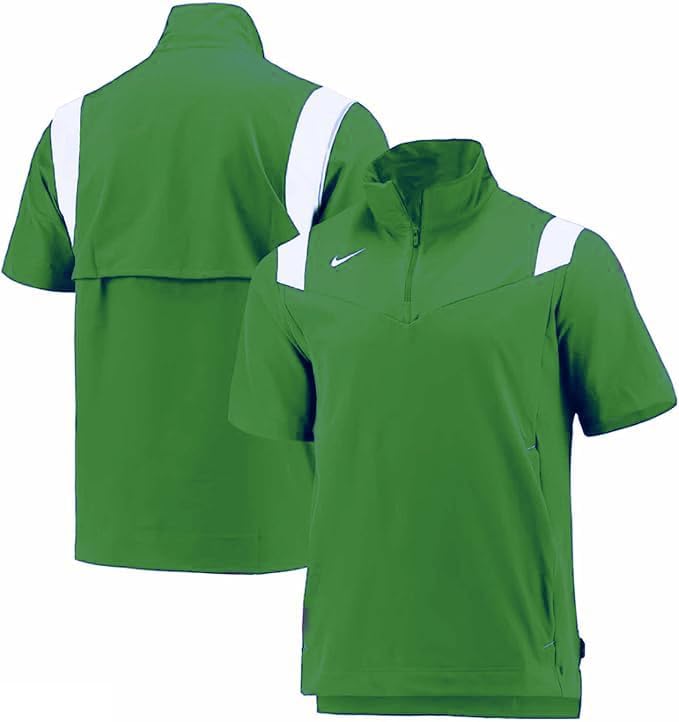 

Легкая тренерская куртка Nike Sidelines с коротким рукавом и застежкой-молнией Quarter Zip, Kelly Green/White