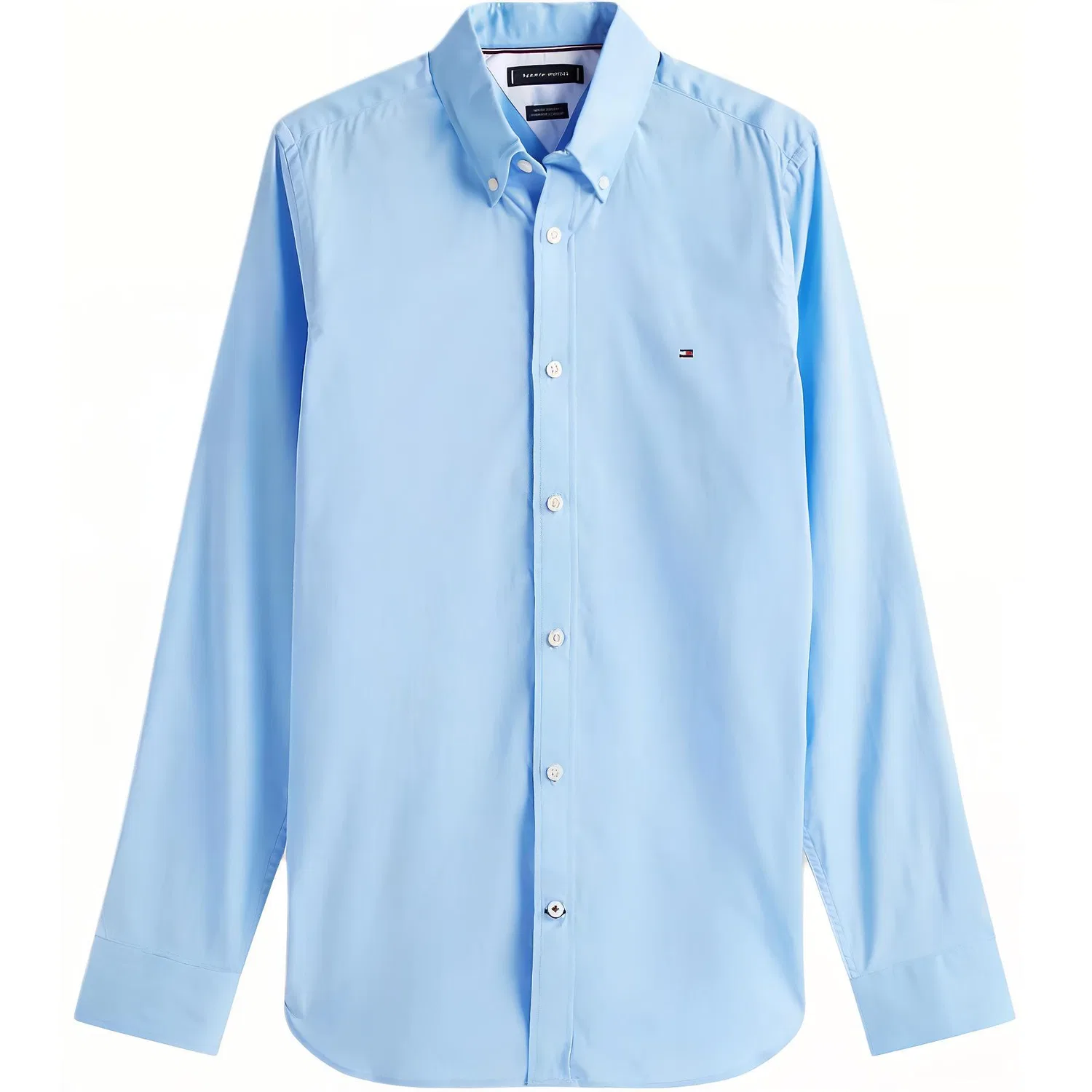 Рубашка мужская Romantic Blue, отложной воротник, умеренная посадка Tommy Hilfiger