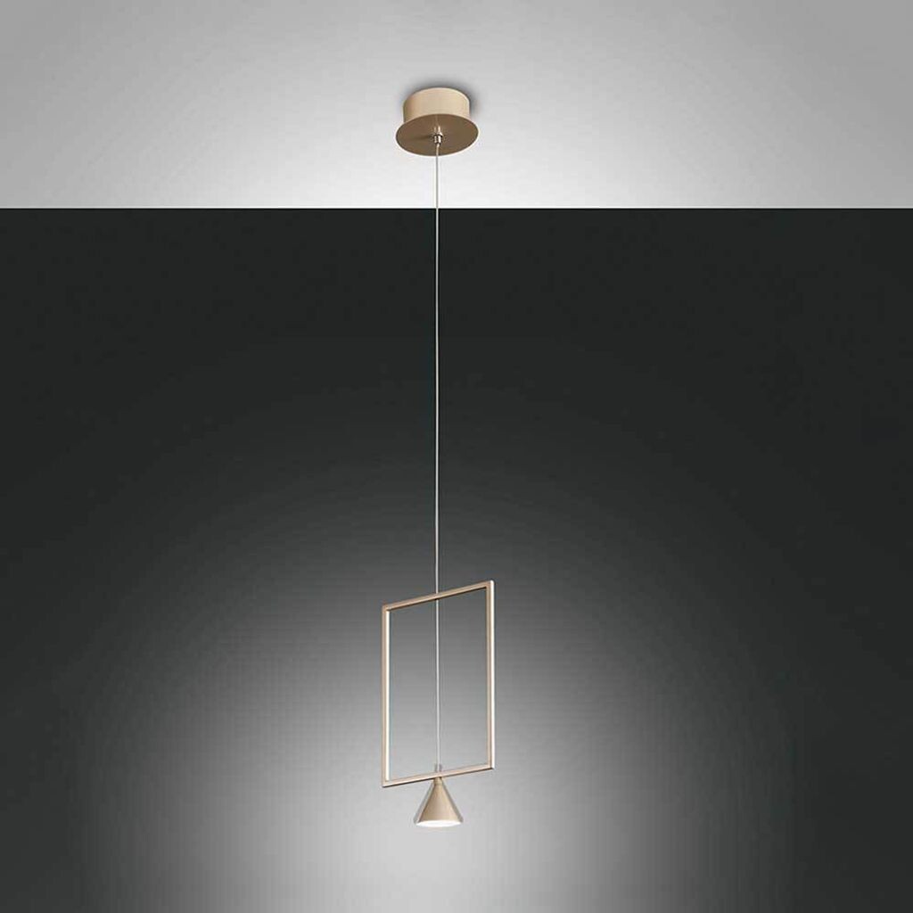 

Подвесной светодиодный светильник Fabas Luce Sirio из матового золота 3x 8 Вт 2160 лм с регулируемой яркостью, золото
