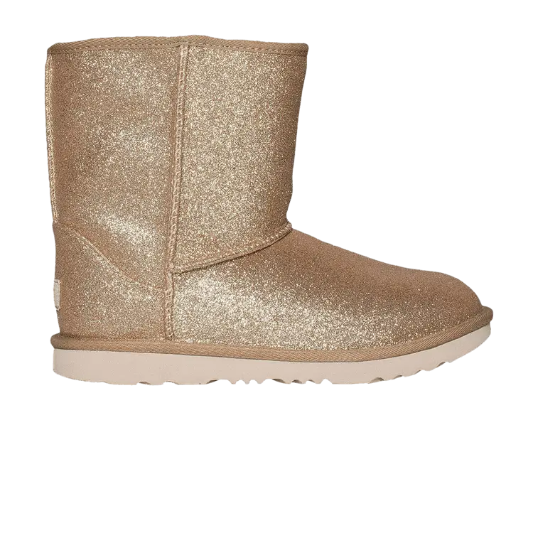 

Кроссовки UGG Classic Short II Toddler Glitter - Gold, золотой