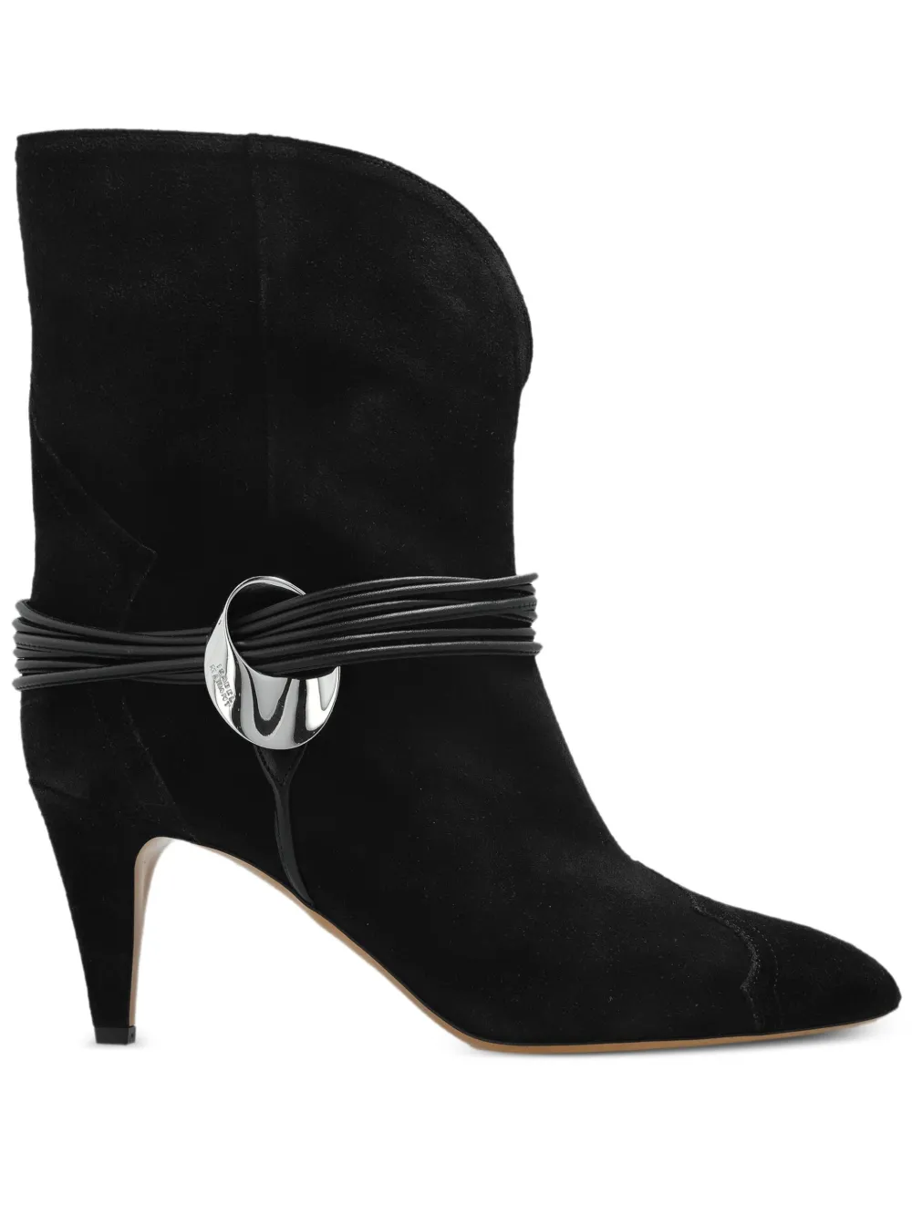 Кожаные ботинки ISABEL MARANT, черный