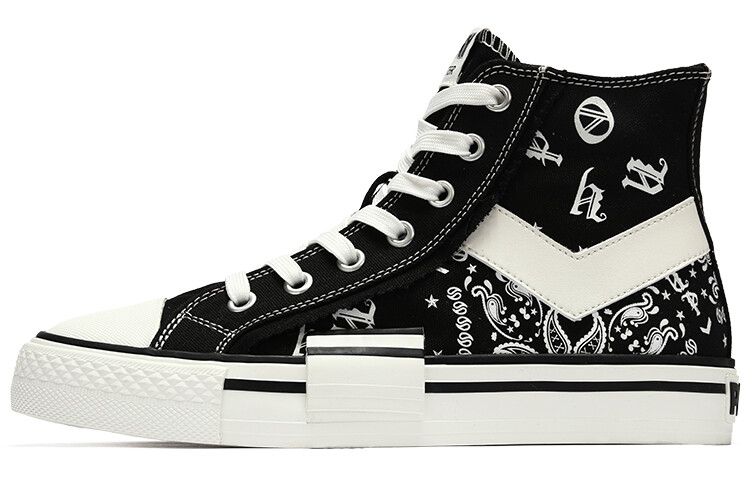 

Женские кеды Shooter Canvas High Top черного цвета Pony