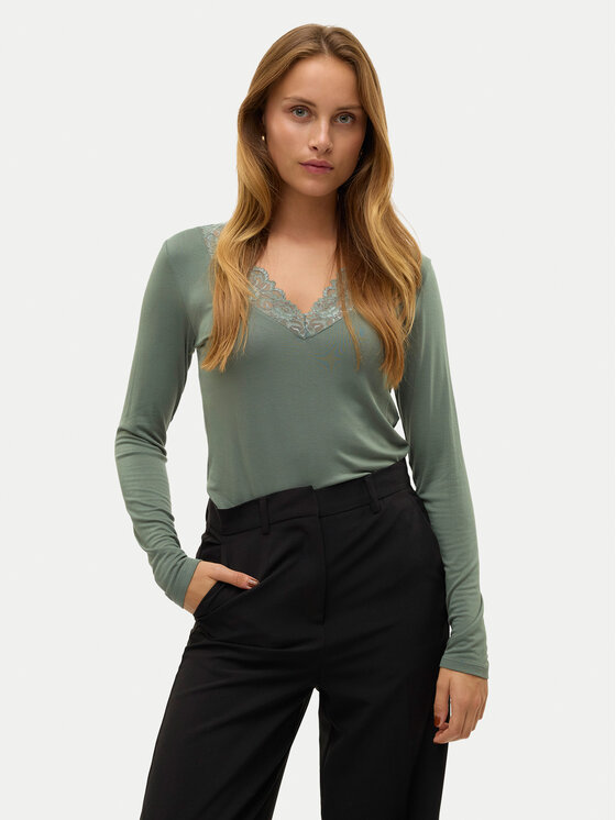 

Блузка regular fit Rosa 10298832 Vero Moda, зелёный