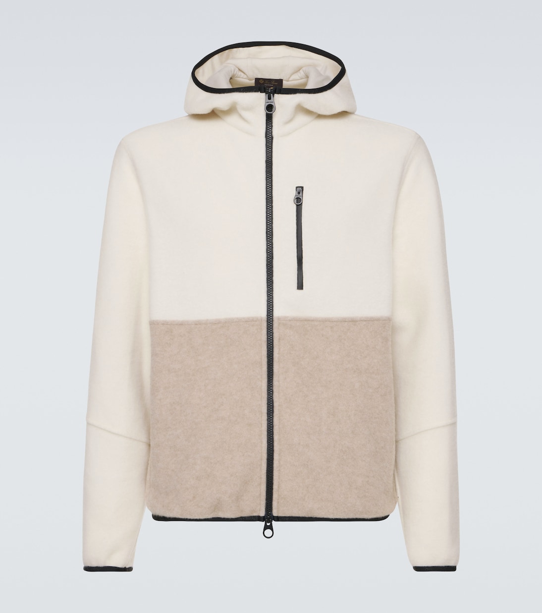 

Кашемировый худи с ворсом Loro Piana, NOUGAT/KASHA MELANGE