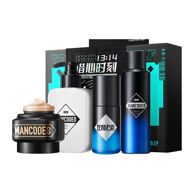 

Левый цвет правый бокс наборы для ухода за кожей увлажнение, питание, контроль жирности MANCOES