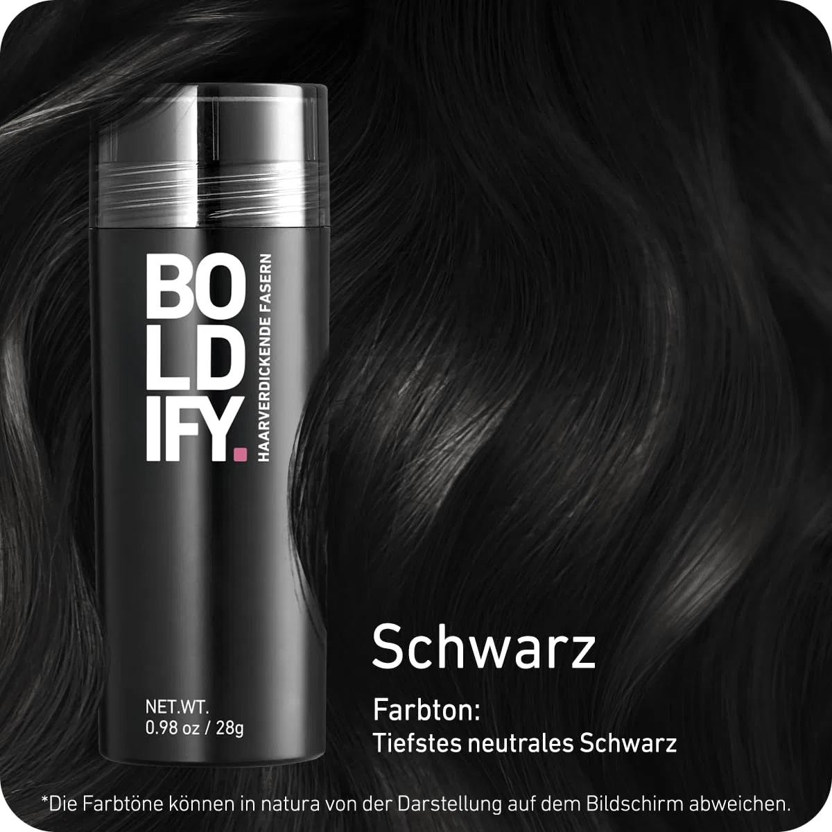 Волокна для волос BOLDIFY для маскировки поредения Boldify, Black — фото 4