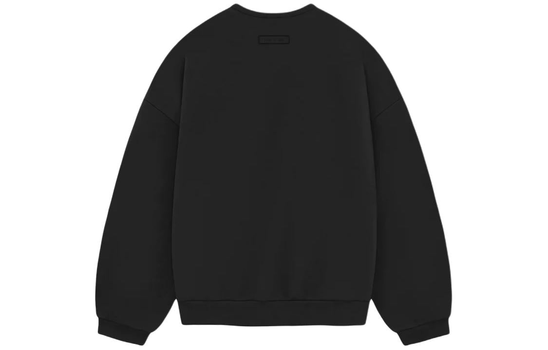 Свитшот Fear of God Essentials SS24 с круглым вырезом, цвет «Jet Black» — фото 2