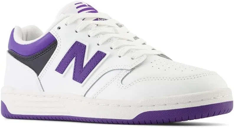 Кроссовки мужские New Balance 480 V1, белый/пурпурно-фиолетовый/черный — фото 4
