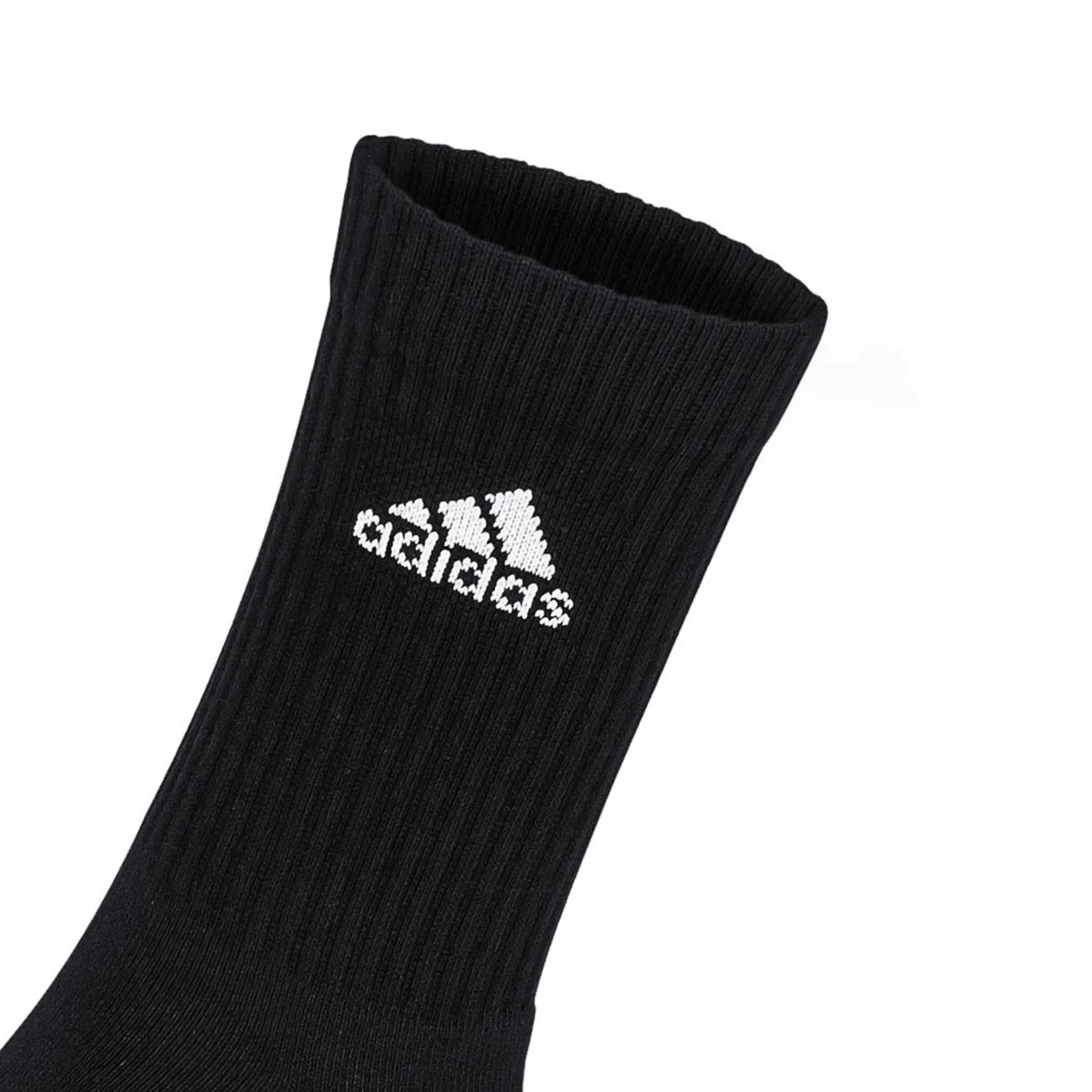 Носки унисекс, набор из 3 пар Adidas, 3 Pack (Medium Heather Gray+White+Black) — фото 4