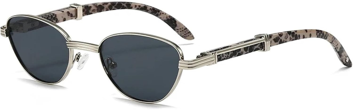 

Ретро маленькие солнцезащитные очки «кошачий глаз» для женщин, модные, с прозрачными градиентными линзами, защита от УФ-излучения UV400 для мужчин HHZZYVY, Silver Grey