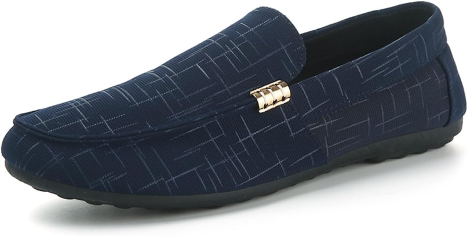 

Мужские кожаные слипоны с текстурированной поверхностью Netehadi, синий