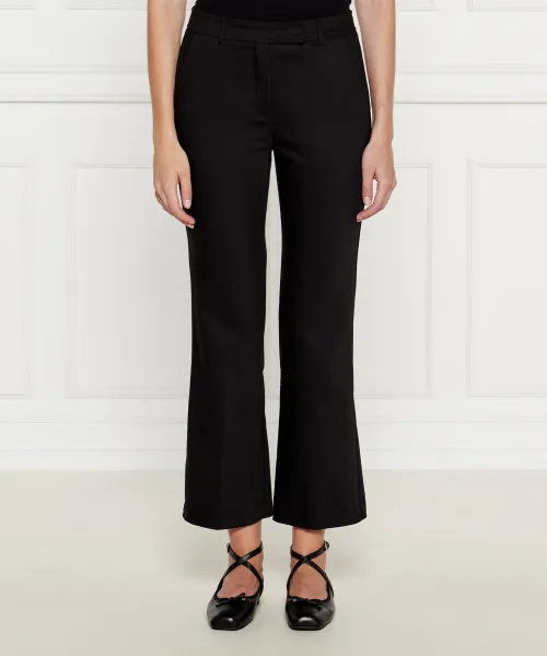 

Капоковые брюки-сигареты Flare fit Marella, черный