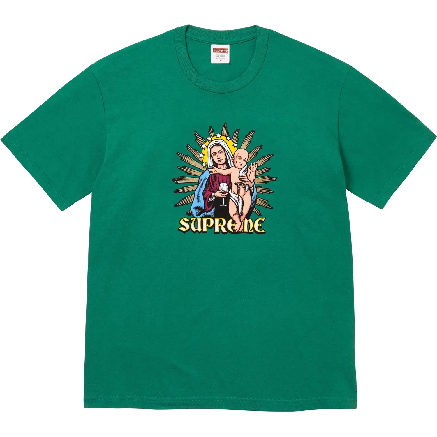 Футболка Supreme Blood Tee зеленая