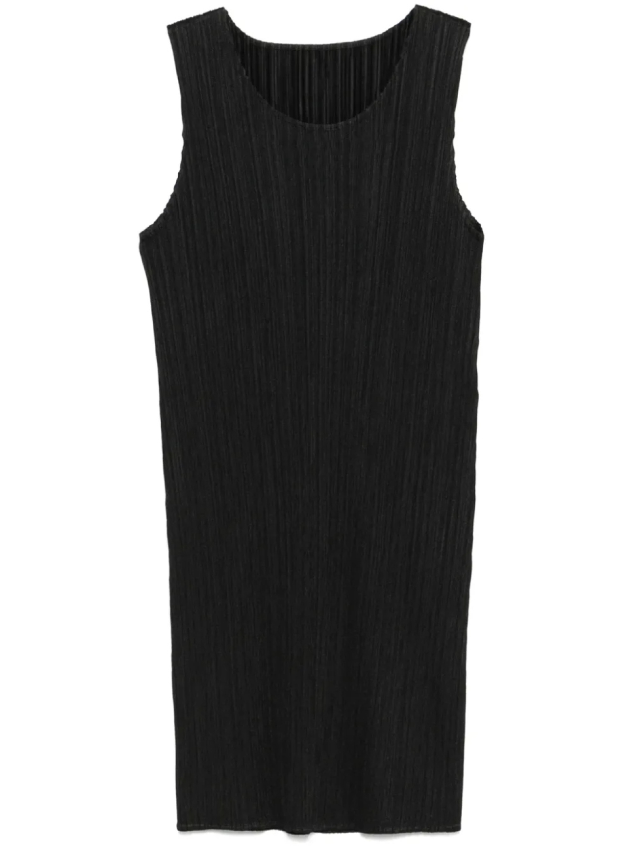 

Pleats Please Issey Miyake плиссированное мини-платье, черный