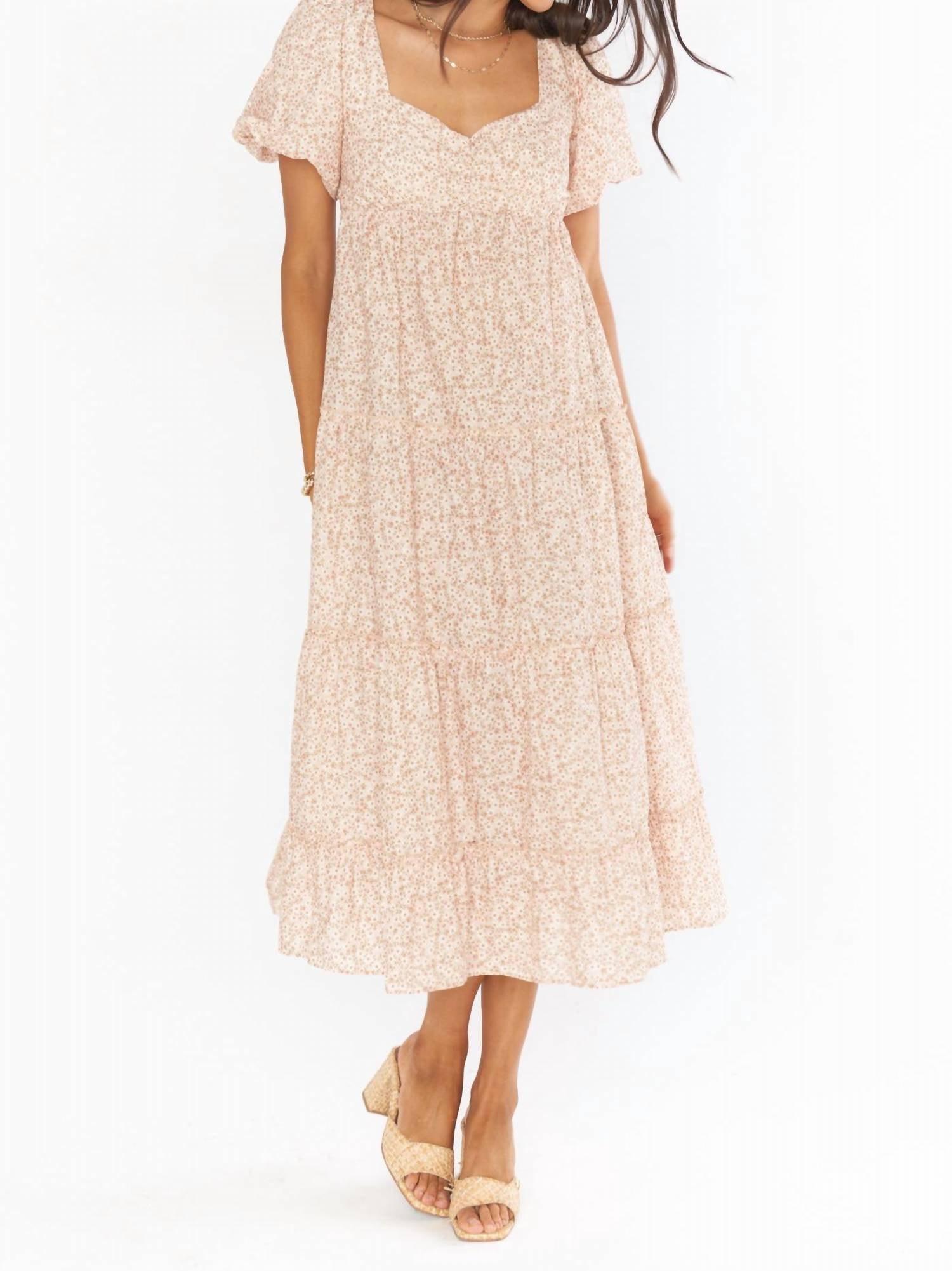 

Платье миди Odette в мелкий ромашка Show Me Your Mumu, цвет ditsy daisy
