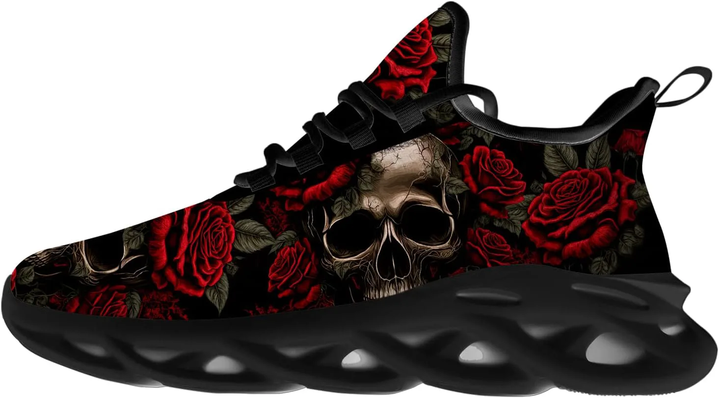 

Кроссовки Ciadoon Skull для женщин и мужчин, для бега по дороге, кросс-тренинга, ходьбы, тенниса, легкие, ретро, подарки для него и нее, коричневый