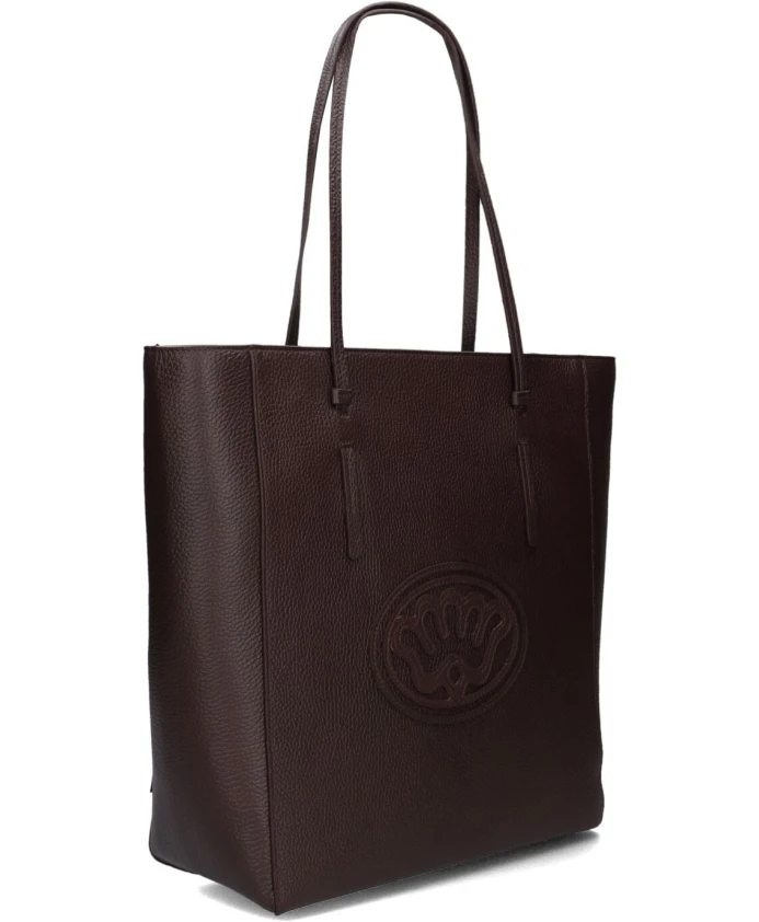 

Коричневая сумка-шоппер для осени и зимы Fred De La Bretoniere, коричневый