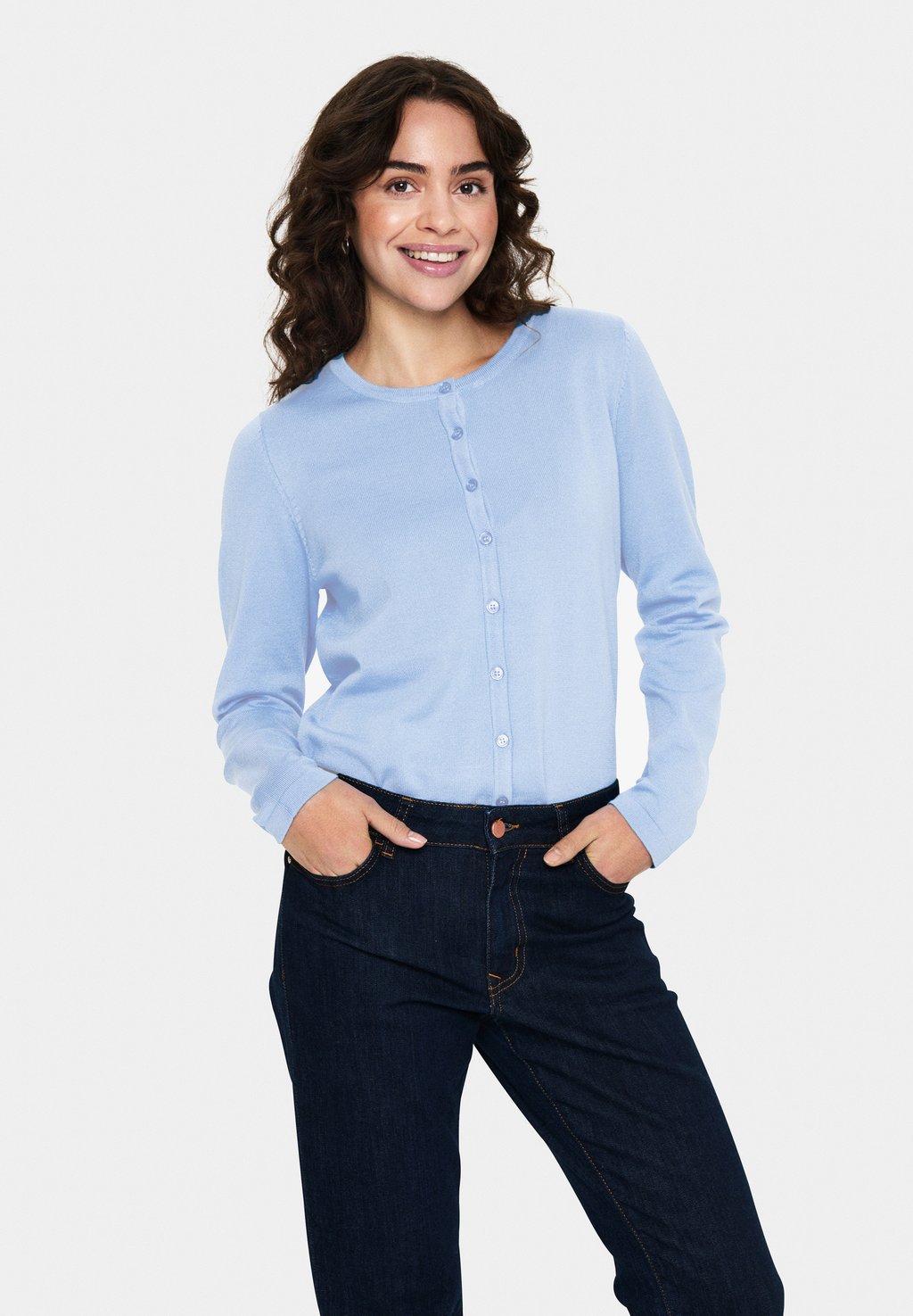 

Кардиган MILASZ R-NECK Saint Tropez, синий