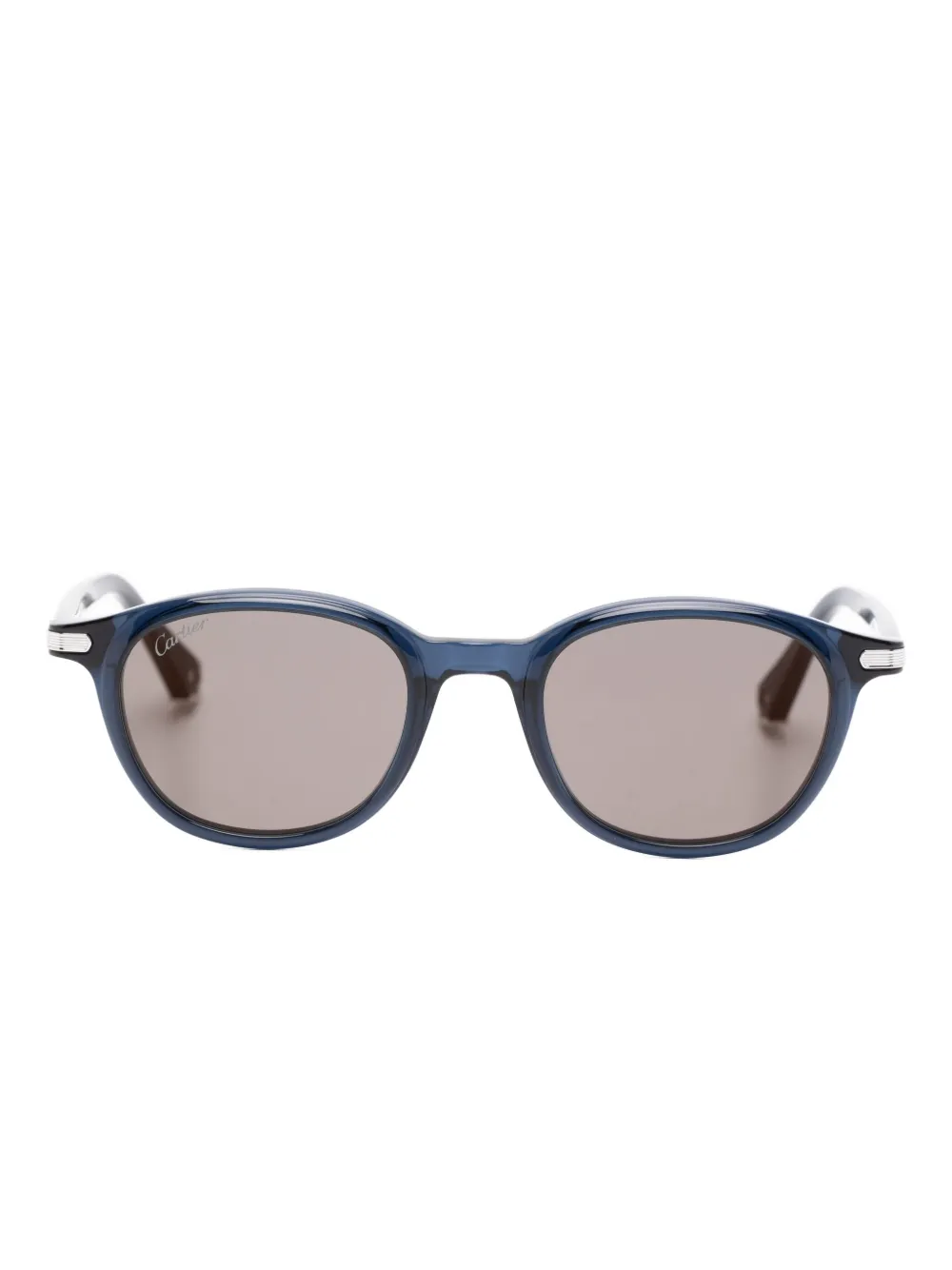 

Солнцезащитные очки с овальной оправой Cartier, синий
