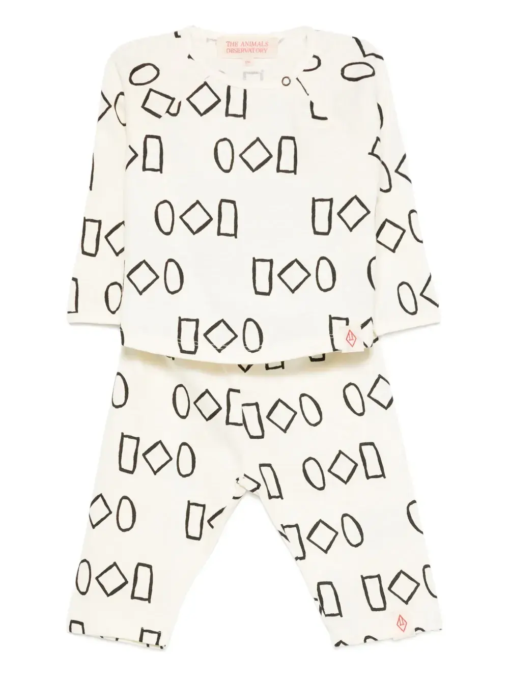 

Спортивный костюм с геометричным принтом The Animals Observatory, белый