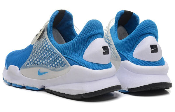 Фрагмент кроссовок x вытачка на носке Nike, синий — фото 3