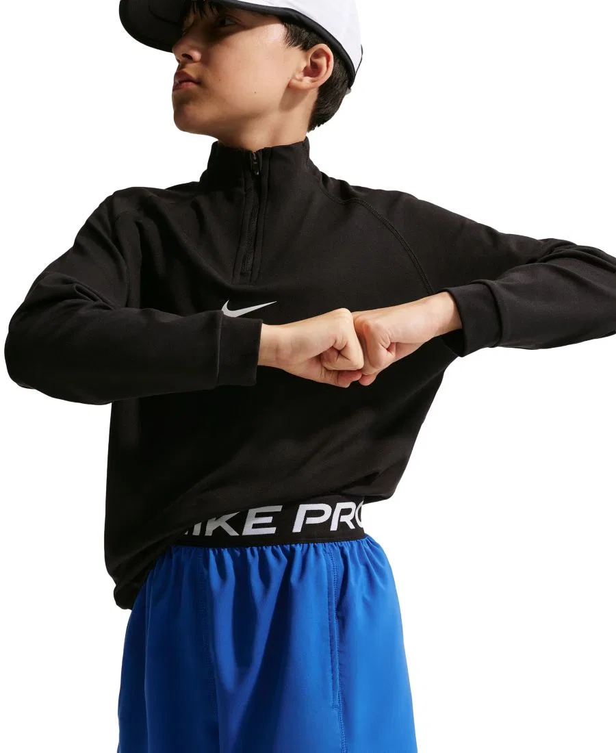 Тренировочные шорты Pro Dri-FIT для мальчиков 8-20 лет Nike, белый/черный — фото 3