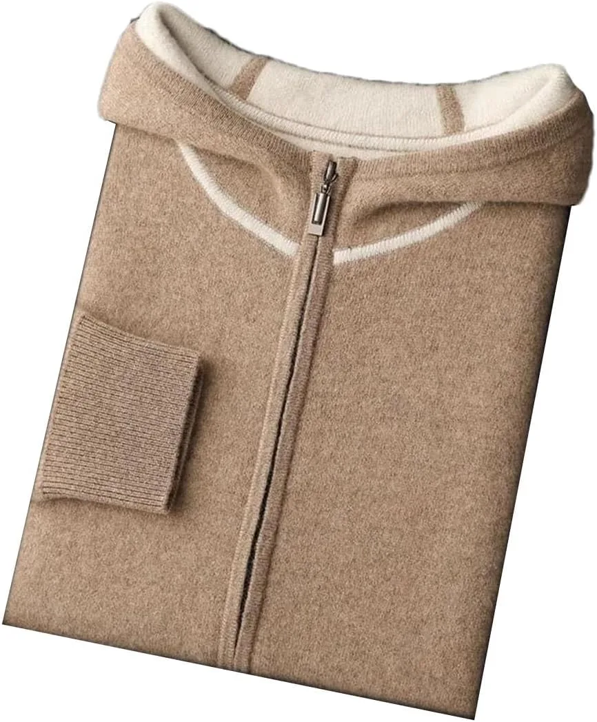 

Толстый кашемировый худи-кардиган с молнией