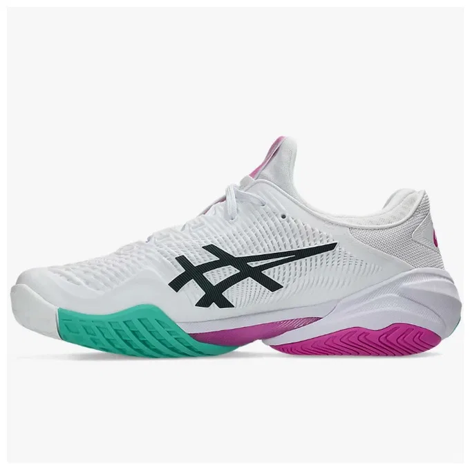 Мужские теннисные кроссовки «Court FF 3» от ASICS, White X Dark Sakura (106) — фото 4