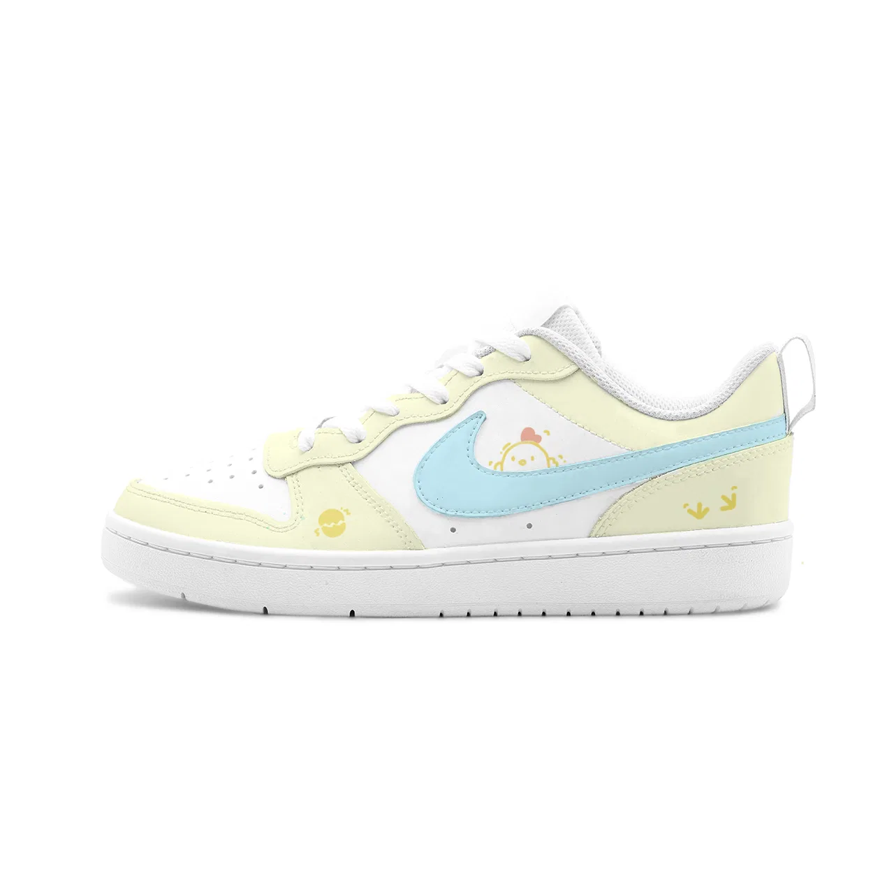 Кроссовки для скейтбординга Nike Court Borough Kids Light Yellow