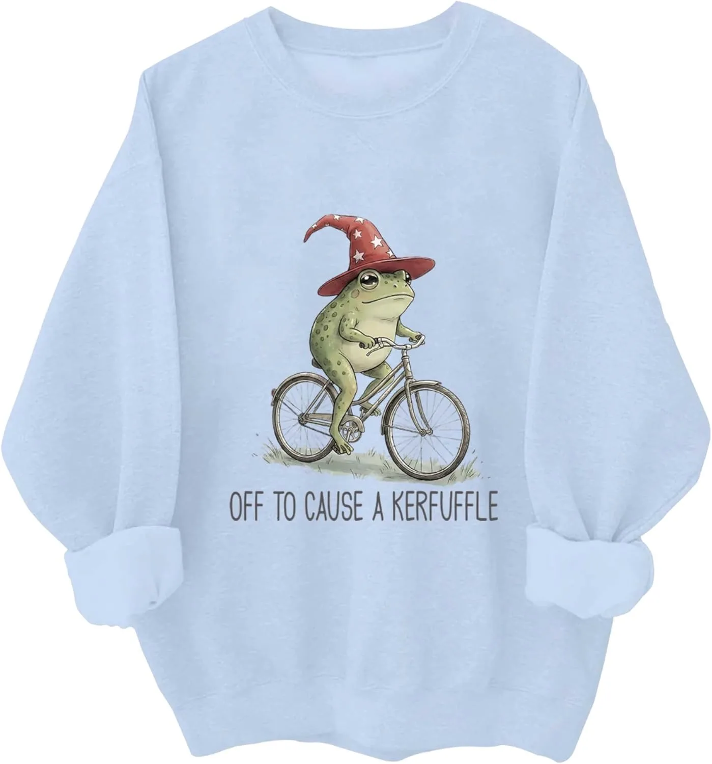 

Толстовка с принтом лягушки off to cause a kerfuffle Relliot