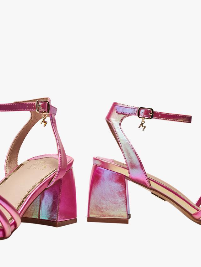 Босоножки Maybel на устойчивом каблуке с ремешками Moda in Pelle, Pink — фото 4